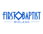 first baptist midland logo in blue