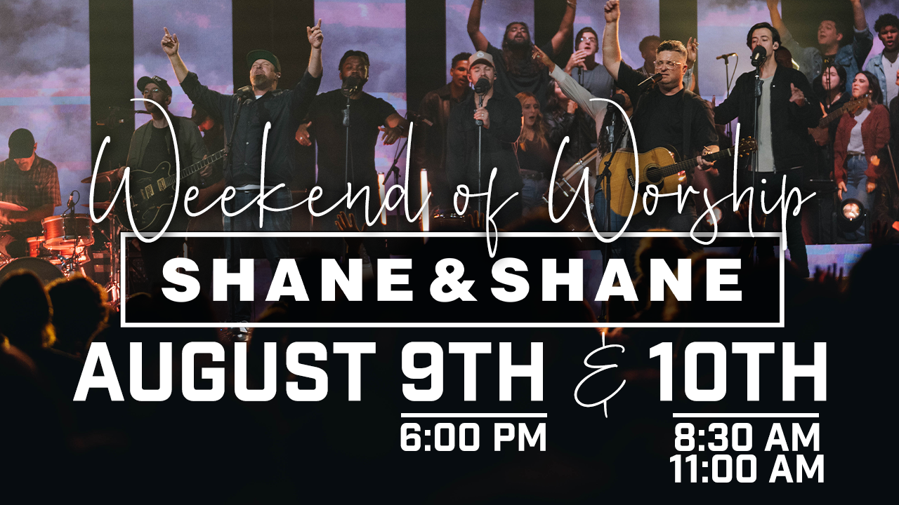 Christian music artists Shane & Shane at FBC Midland August 9th and 10th